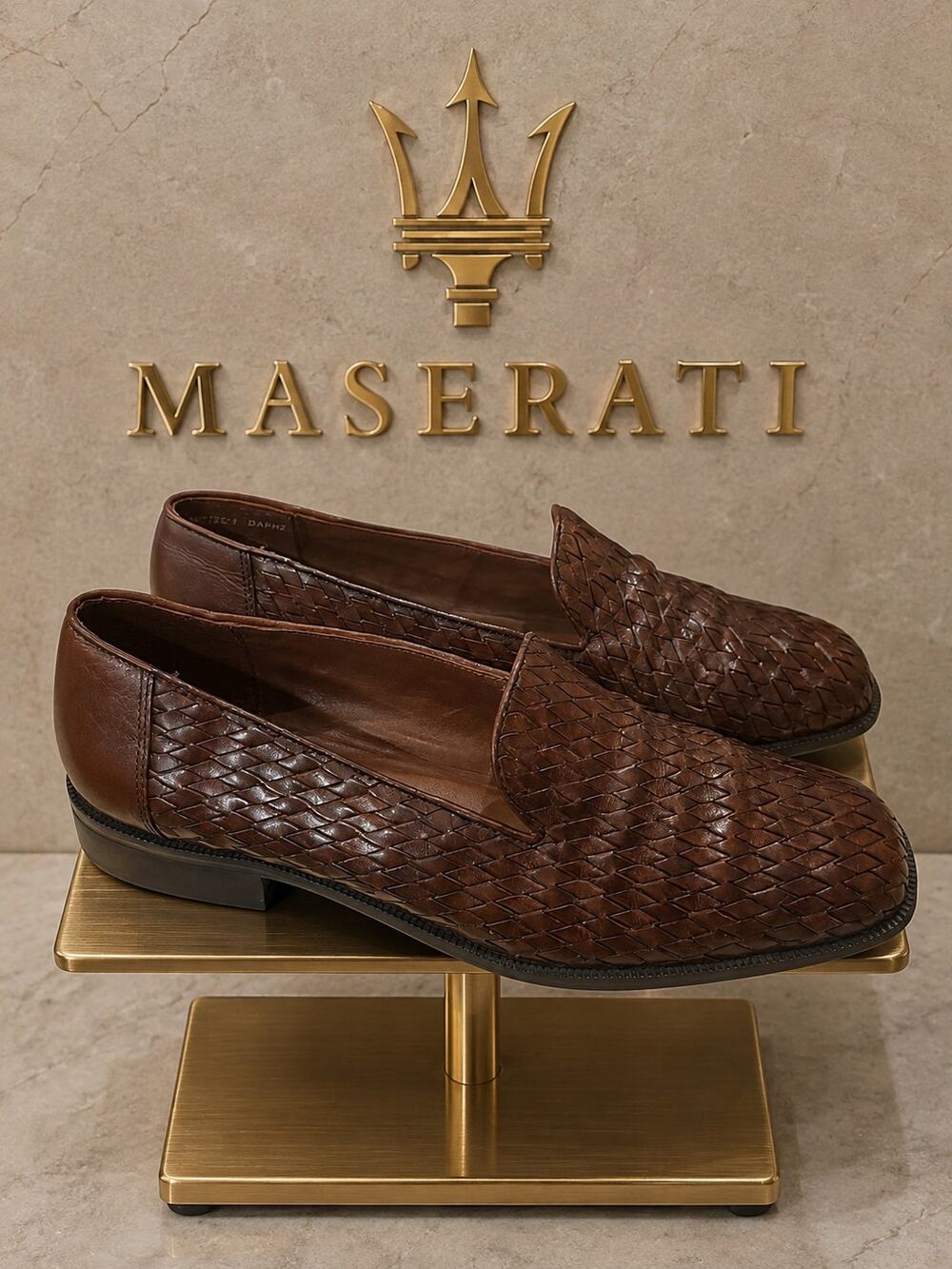 Maserati Danni Brown Leather Shoes Women’s 6M Style 9C153-1 Brazil